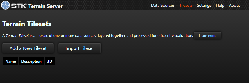 The Tilesets page